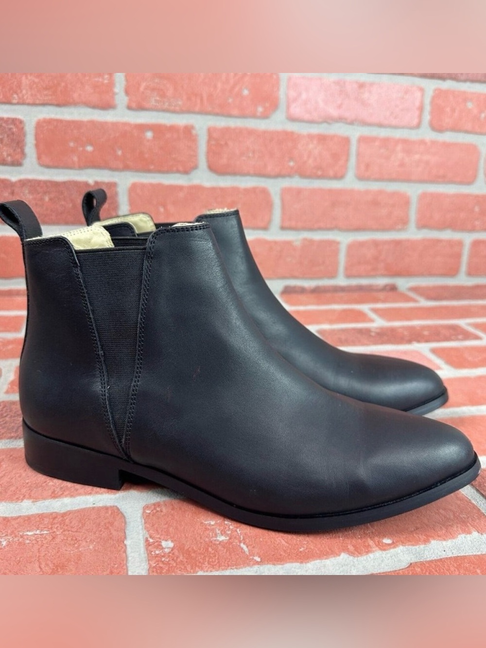 Nisolo Women’s Black Leather Chelsea Boots Size 9.5